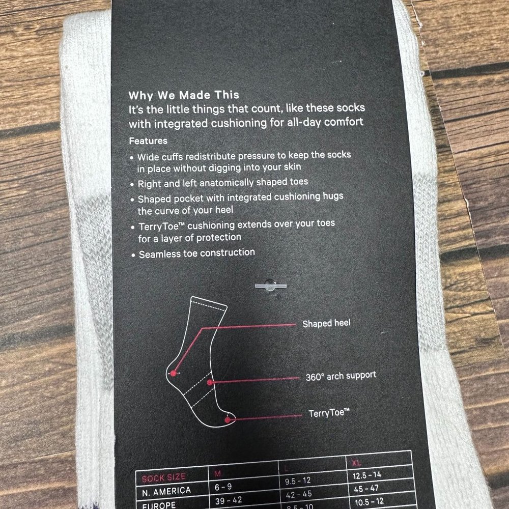 Lululemon Men's Daily Stride Crew Sock *Stripe NWT Size XL (Rainbow White) - Picture 9 of 11